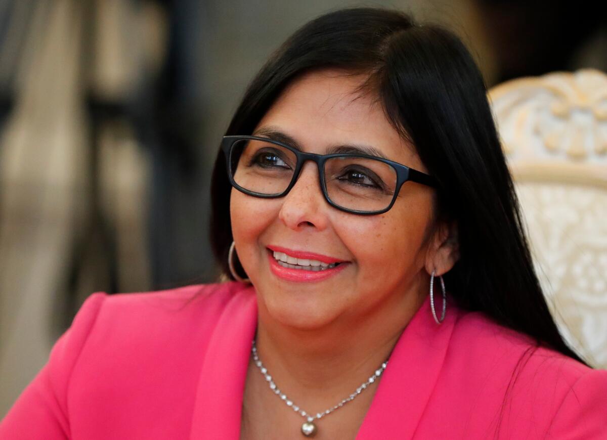 Delcy Rodriguez en agenda de trabajo bilateral