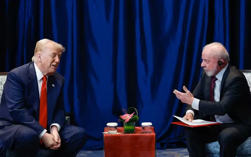 Lula da Silva y Donald Trump sosteniendo una conversación sobre el pueblo venezolano y otros temas globales.