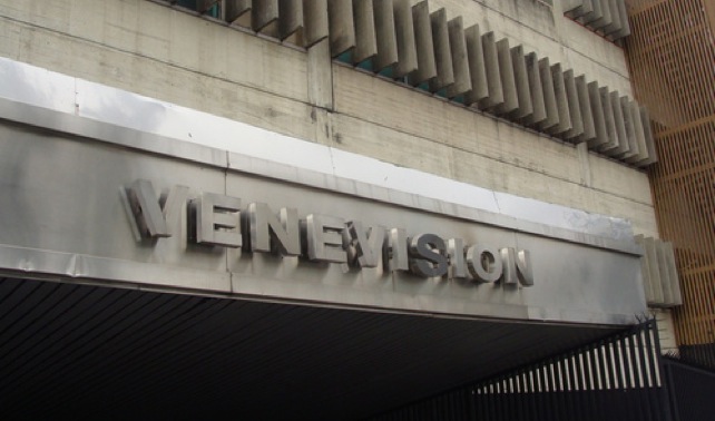 Imagen del sede de Venevisión, plataforma cual sufrió interrupción de señal.