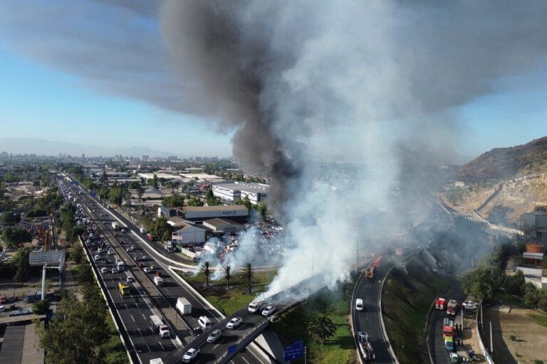 CHILE-ACCIDENT-FIRE